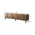 TV-bänk Hanah Home Walnut Valnöt Spånskiva 180x50x35 cm - TV-bänkar - 8684282403081 - 6