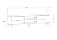 TV-bänk Hanah Home Erem Valnöt Svart Spånskiva 180x45x40 cm - TV-bänkar - 8684282345701 - 6