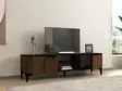 TV-bänk Hanah Home Erem Valnöt Svart Spånskiva 180x45x40 cm - TV-bänkar - 8684282345701 - 3