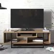 TV-bänk Hanah Home Asal Valnöt Svart Spånskiva 119,4x40,2x35,2 cm - TV-bänkar - 8681875670301 - 3
