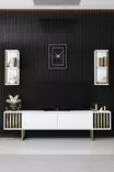 TV-bänk Hanah Home Gold Line Vit Svart Spånskiva 180x30x48 cm - TV-bänkar - 8683742126171 - 3
