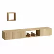 TV-bänk Hanah Home Avior Safir Ek Spånskiva 180x25x32 cm - TV-bänkar - 8683342978781 - 6