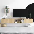 TV-bänk Hanah Home Avior Safir Ek Spånskiva 180x25x32 cm - TV-bänkar - 8683342978781 - 4