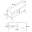 TV-bänk Hanah Home Retro 1552 Ek Spånskiva 90x44,6x29,5 cm - TV-bänkar - 8683342214391 - 5