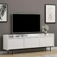 TV-bänk Hanah Home Atlas Vit Spånskiva 183,6x63x37 cm - TV-bänkar - 8683743316021 - 4
