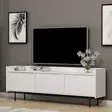 TV-bänk Hanah Home Atlas Vit Spånskiva 183,6x63x37 cm - TV-bänkar - 8683743316021 - 3