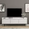 TV-bänk Hanah Home Atlas Vit Spånskiva 183,6x63x37 cm - TV-bänkar - 8683743316021 - 2
