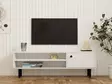 TV-bänk Hanah Home Avila Vit Spånskiva 120x38x30 cm - TV-bänkar - 8684282618201 - 3