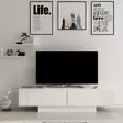 TV-bänk Hanah Home Matera Vit Spånskiva 150x41,6x31,5 cm - TV-bänkar - 8681875385281 - 3