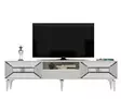 TV-bänk Hanah Home Yumedi Vit Silver Spånskiva 150x50x30 cm - TV-bänkar - 8683742469391 - 1