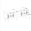 TV-bänk Hanah Home Yumedi Vit Silver Spånskiva 150x50x30 cm - TV-bänkar - 8683742469391 - 7