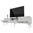 TV-bänk Hanah Home Yumedi Vit Silver Spånskiva 150x50x30 cm - TV-bänkar - 8683742469391 - 5