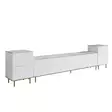 TV-bänk Hanah Home Imaj Vit Marmormönster Spånskiva 180x45,2x35 cm - TV-bänkar - 8684282548461 - 1