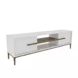 TV-bänk Hanah Home Eslem Vit Valnöt Spånskiva 120x43,6x29,6 cm - TV-bänkar - 8683743959761 - 1