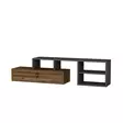 TV-bänk Hanah Home Duru Ljus Valnöt Antracit Spånskiva 38x120x27,5 cm 20x86x29,6 cm - TV-bänkar - 8683743973941 - 6