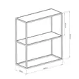 Sideboard Hanah Home Andas Svart Spånskiva 80x85x30 cm - Möbler - 8683742474791 - 8