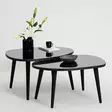 Nästbord Hanah Home Gusto Svart Härdat Glas Spånskiva 75x38x55 75x41x55 cm - Möbler - 8683742112211 - 4