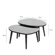 Nästbord Hanah Home Gusto Svart Härdat Glas Spånskiva 75x38x55 75x41x55 cm - Möbler - 8683742112211 - 6