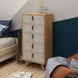 Byrå Hanah Home Spanze Ek Vit Spånskiva 50x103x40 cm - Möbler - 8681875126761 - 3