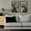 Väggdekor Metall Wallity Lutuf Svart Metall 86x63 cm - Dekorationer, prydnadsföremål - 8683342112031 - 5