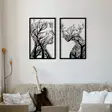 Väggdekor Metall Wallity Lutuf Svart Metall 86x63 cm - Dekorationer, prydnadsföremål - 8683342112031 - 6