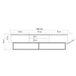 Vardagsrumsmöbelset Hanah Home Laxus Tak?m 10 Valnöt Spånskiva 180x50x40 cm - Möbler - 8684282298151 - 14