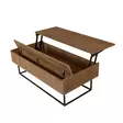 Vardagsrumsmöbelset Hanah Home Laxus Tak?m 10 Valnöt Spånskiva 180x50x40 cm - Möbler - 8684282298151 - 13