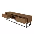Vardagsrumsmöbelset Hanah Home Laxus Tak?m 10 Valnöt Spånskiva 180x50x40 cm - Möbler - 8684282298151 - 8