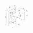 Skrivbord Hanah Home Bugra Vit Spånskiva 135,9x111,8x60 cm - Skrivbord - 8682870110281 - 6