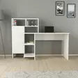 Skrivbord Hanah Home Bugra Vit Spånskiva 135,9x111,8x60 cm - Skrivbord - 8682870110281 - 3