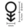 Fönstertätning spår 6 mm x 10 m vit Mag-Pro - TPE-gummi, limfri montering - Fönster- och dörrtätningar - 6418536039021 - 3