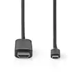 USB-C Adapter | USB 3.2 Gen 1 | USB-C Hane | HDMI Kontakt | 4K@60Hz | 1.00 m | Rund | Nickelplaterad | PVC | Svart | Label - Dator och nätverk - 5412810422111 - 10