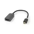 USB-C Adapter | USB 3.2 Gen 1 | USB-C Hane | HDMI Utgång | 4K@60Hz | 0.20 m | Rund | Guldplaterad | PVC | Antracit | Window Box med Euro Lock - Dator och nätverk - 5412810331161 - 1