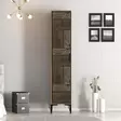 Garderob Hanah Home Kumsal P Valnöt Antracit Spånskiva 40x47,5x201,4 cm - Garderober - 8684282088721 - 2