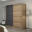 Garderob Hanah Home Kale Dore Antracit Spånskiva 180x190x60 cm - Garderober - 8683742562351 - 4