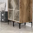 Garderob Hanah Home Kumsal PP Valnöt Vit Spånskiva 80x47,5x201,4 cm - Garderober - 8684282089131 - 5