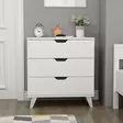 Byrå Hanah Home Valencia 3 Vit Spånskiva 72x76x40 cm - Byråer och skåp - 8683742131281 - 3