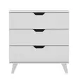 Byrå Hanah Home Valencia 3 Vit Spånskiva 72x76x40 cm - Byråer och skåp - 8683742131281 - 5