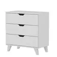 Byrå Hanah Home Valencia 3 Vit Spånskiva 72x76x40 cm - Byråer och skåp - 8683742131281 - 4