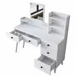 Sminkbord Hanah Home Bj101 Vit Spånskiva 125x93,8x40 cm - Toalettbord - 8683743764631 - 7