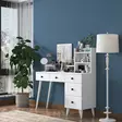 Sminkbord Hanah Home Bj101 Vit Spånskiva 125x93,8x40 cm - Toalettbord - 8683743764631 - 2