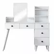 Sminkbord Hanah Home Bj101 Vit Spånskiva 125x93,8x40 cm - Toalettbord - 8683743764631 - 8