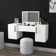 Sminkbord Hanah Home Mercan Vit Spånskiva 100x74,1x35 cm - Toalettbord - 8681875796131 - 3