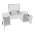 Sminkbord Hanah Home Mercan Vit Spånskiva 100x74,1x35 cm - Toalettbord - 8681875796131 - 5