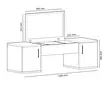 Sminkbord Hanah Home Mercan Vit Spånskiva 100x74,1x35 cm - Toalettbord - 8681875796131 - 6