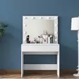 Sminkbord Hanah Home BJ120 Vit Spånskiva 90x76,8x45 cm - Toalettbord - 8684282480761 - 9