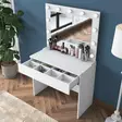 Sminkbord Hanah Home BJ120 Vit Spånskiva 90x76,8x45 cm - Toalettbord - 8684282480761 - 5