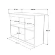 Matbord Hanah Home OR2-W Vit Spånskiva 120x88,2x60 cm - Matbord - 8684283262021 - 8