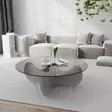 Soffbord Hanah Home Himalayas Vit Härdat Glas Spånskiva 90x30x90 cm - Soffbord - 8683342746861 - 2