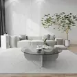 Soffbord Hanah Home Himalayas Vit Härdat Glas Spånskiva 90x30x90 cm - Soffbord - 8683342746861 - 3